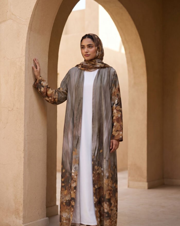 Turkish Crepe  - Light Summer Abaya - Image 2