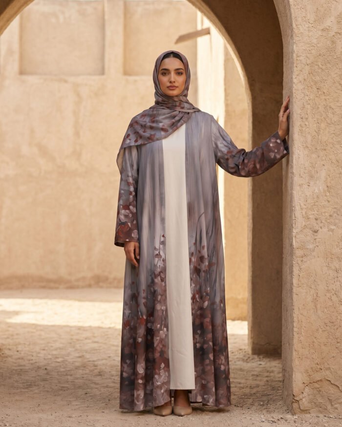 Turkish Crepe  - Light Summer Abaya - Image 4