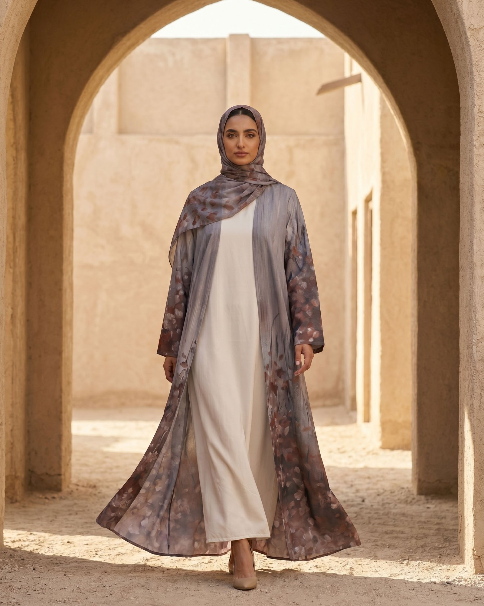 4_2 Turkish Crepe - Light Summer Abaya - Image 1