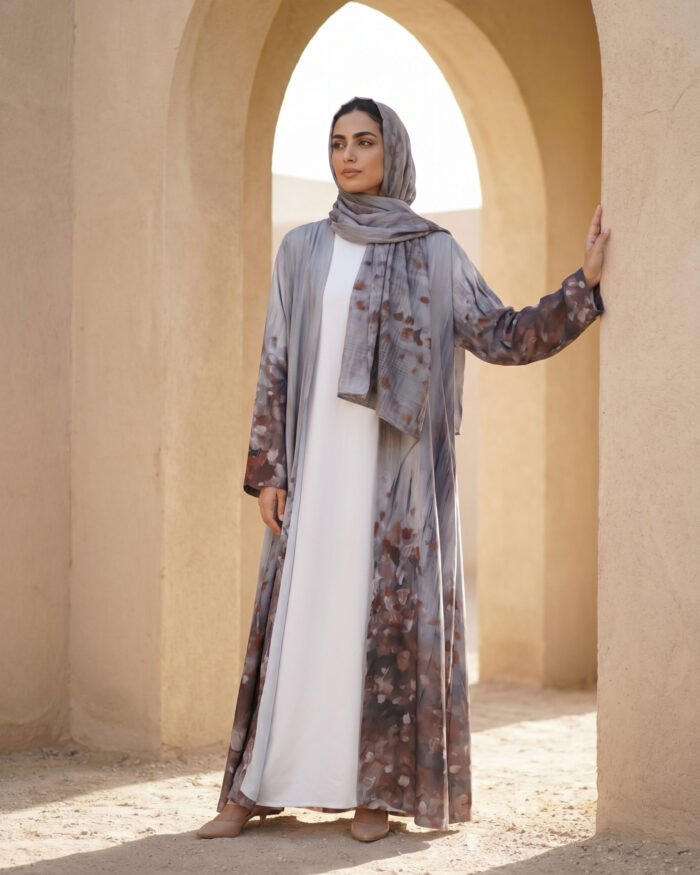 Turkish Crepe  - Light Summer Abaya - Image 3