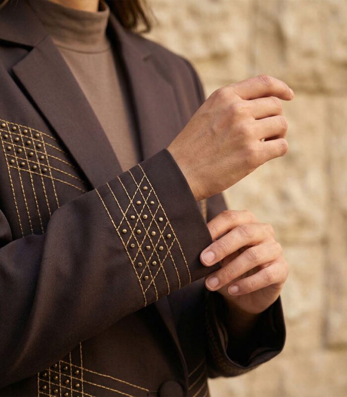 Tailored with intricate stitched detailing - Image 3