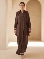 Cascade Wrap Abaya - Image 4