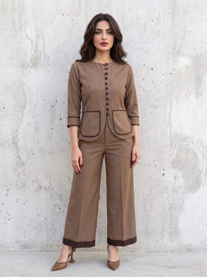 Mocha Tailored Set - Image 2