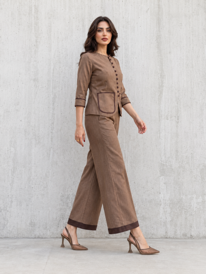 Mocha Tailored Set - Image 4